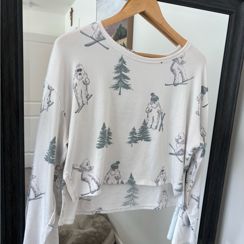 Hollister Skiing Yeti Long Sleeve Top